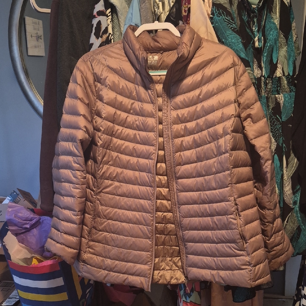 32 Degrees Women's Puffer Jacket - Tan